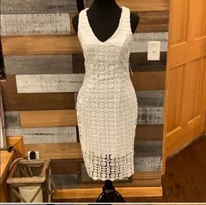 Bisou bisou white lace dress